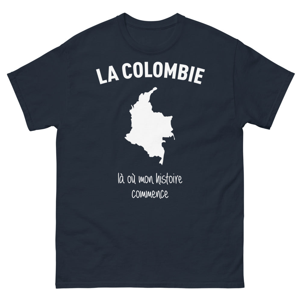 T-shirt La Colombie marine - Là où mon histoire commence