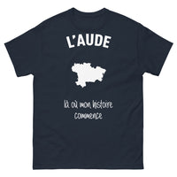 Thumbnail for T-shirt L'Aude noir dos - L'Aude: mon histoire commence