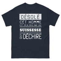 Thumbnail for T-shirt Suisse marine - Déjà pris par une Suissesse