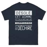 Thumbnail for T-shirt Hollandaise marine - Désolé, cet homme est déjà pris par une Hollandaise