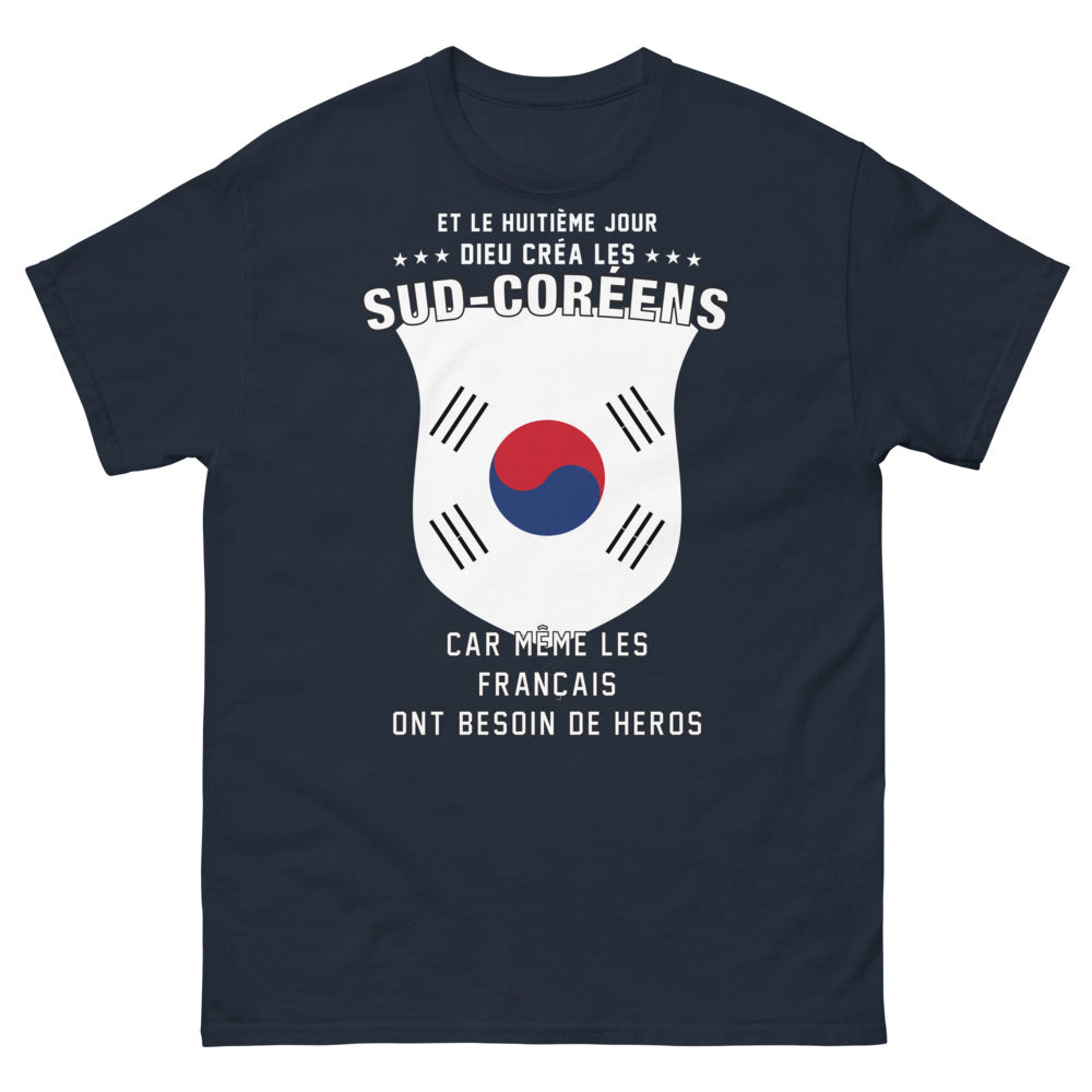 T-shirt Sud-Coréens marine - Héros des Français