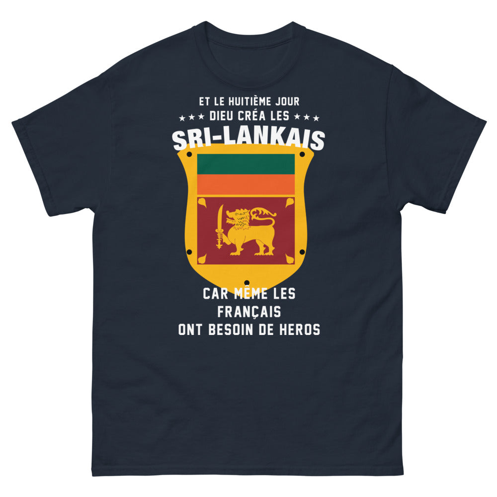 T-shirt Sri Lankais marine - Héros huitième jour