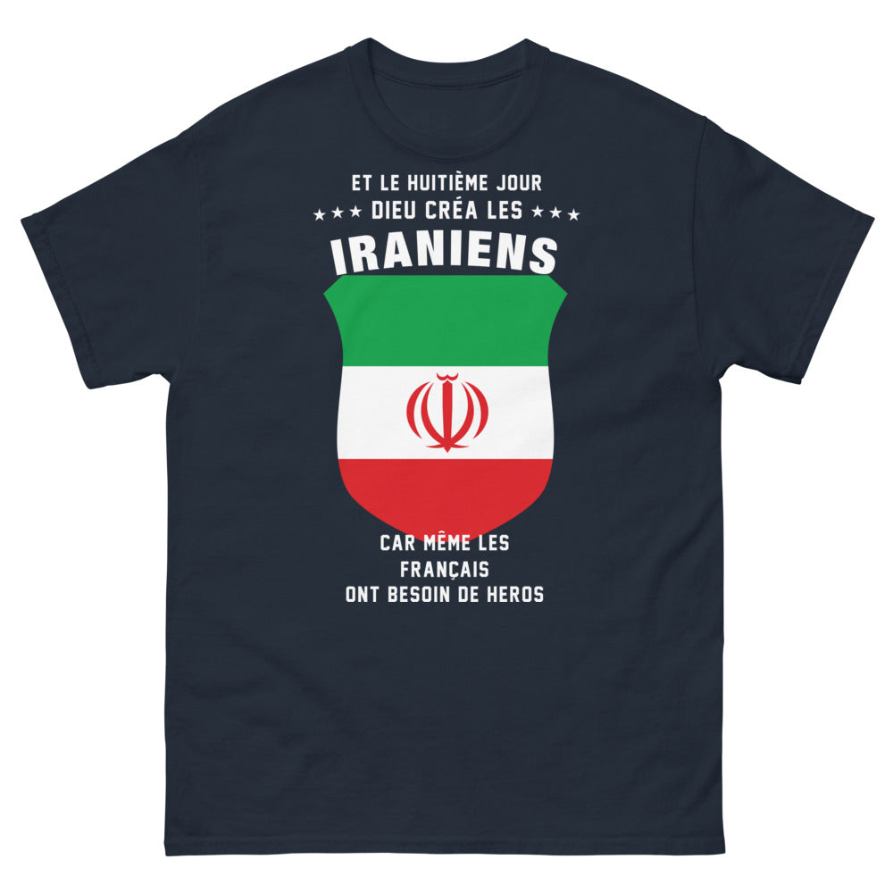T-shirt Iraniens bleu marine - Et le huitième jour