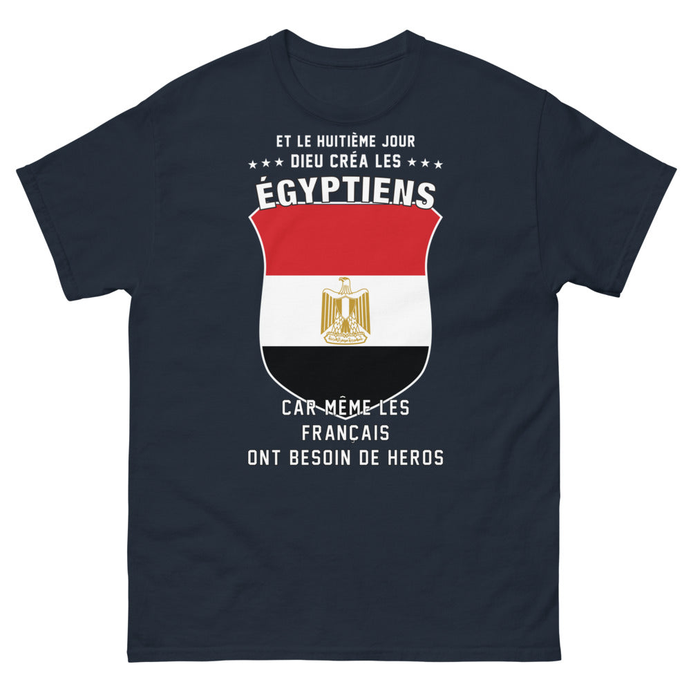 T-shirt Égypte marine - Quand les Français ont besoin de héros