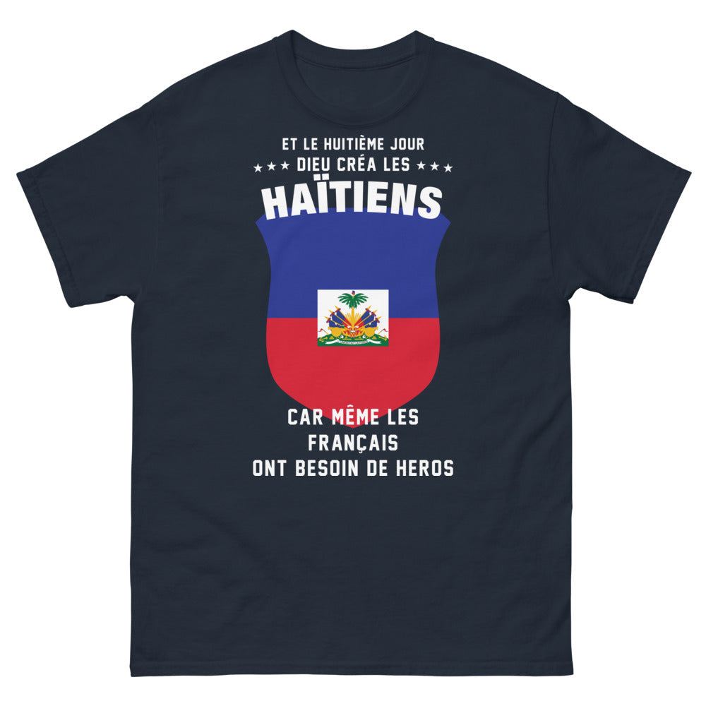 T-shirt Haïtiens marine - héros des temps modernes