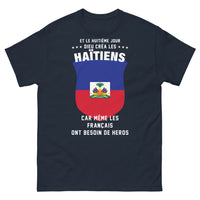 Thumbnail for T-shirt Haïtiens marine - héros des temps modernes