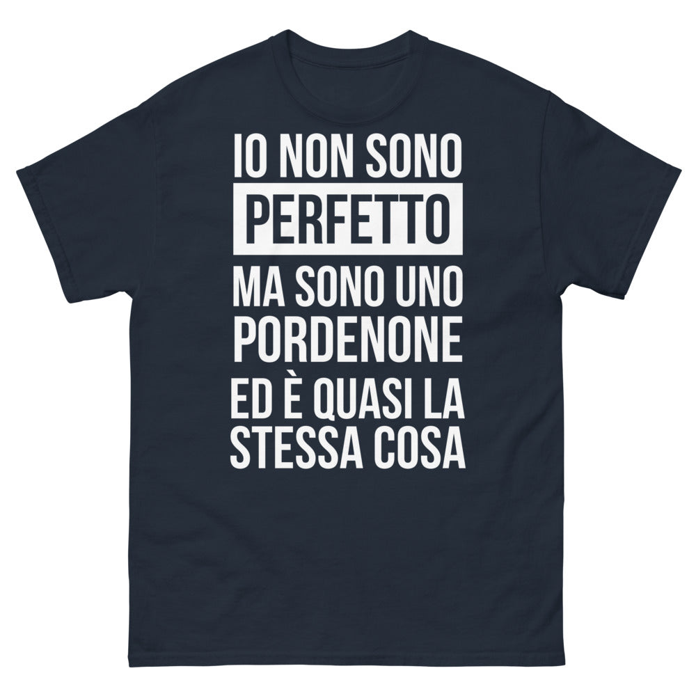 T-shirt Pordenone marine - io non sono perfetto ma sono uno Pordenone