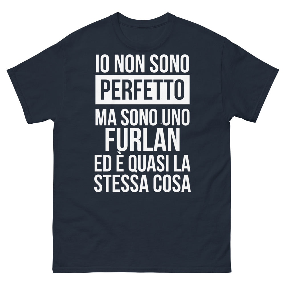 T-shirt furlan noir dos - Non sono perfetto
