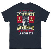 Thumbnail for T-shirt Aveyronnais marine - Affrontez la tempête