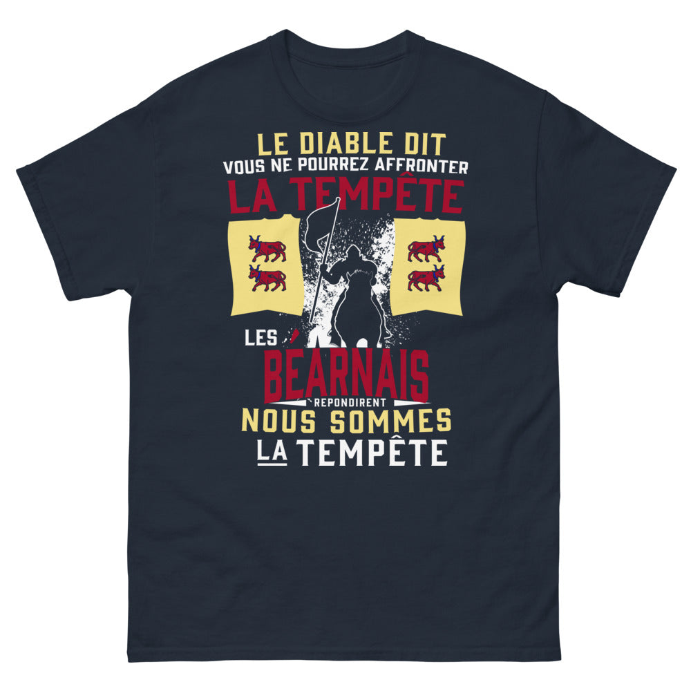 T-shirt Béarn bleu marine face - Nous sommes la tempête