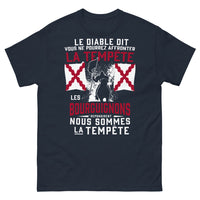 Thumbnail for T-shirt Bourguignon marine - défiant la tempête sombre et audacieuse