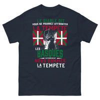 Thumbnail for T-shirt Basques marine - Les Basques répondent à la tempête