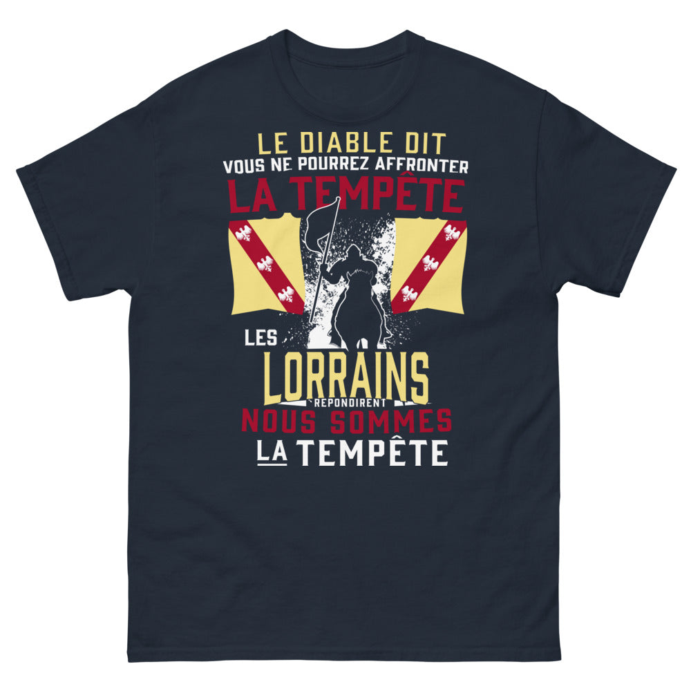T-shirt Lorraine marine - Les Lorrains sont la tempête