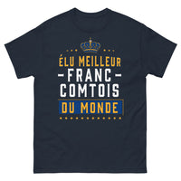 Thumbnail for T-shirt Franche-Comté marine - Élu meilleur Franc-Comtois du Monde