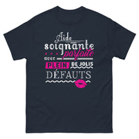 Thumbnail for T-shirt aide-soignante marine - Parfaite avec plein de jolis défauts