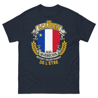 Thumbnail for T-shirt Acadien marine - Les Québécois rêvent d'être l'un d'eux