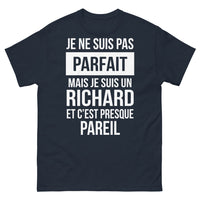 Thumbnail for T-shirt Richard marine - je ne suis pas parfait mais je suis un Richard