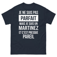 Thumbnail for T-shirt Martinez marine - Je ne suis pas parfait mais je suis Martinez