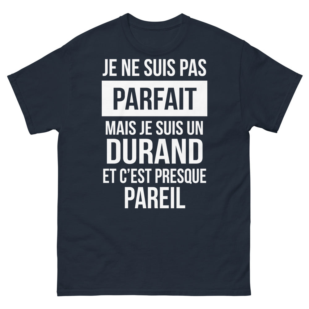 T-shirt Durand marine - Je ne suis pas parfait