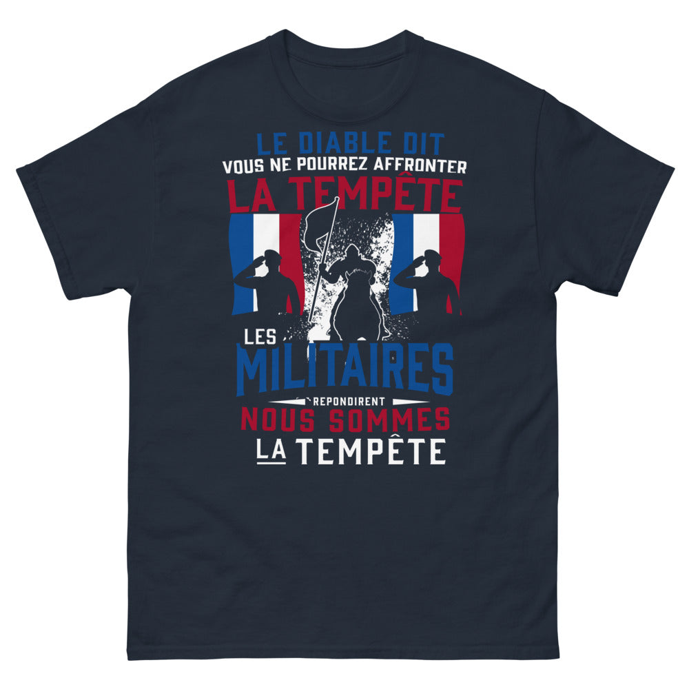 T-shirt Militaire marine - Nous sommes la Tempête