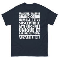 Thumbnail for T-shirt Alsacienne marine - Maligne et râleuse au grand cœur