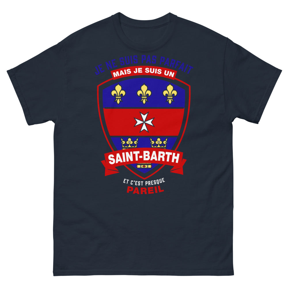 T-shirt Saint-Barths marine - presque parfait, esprit local