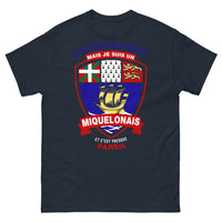 Thumbnail for T-shirt Miquelonais marine - fier et presque parfait