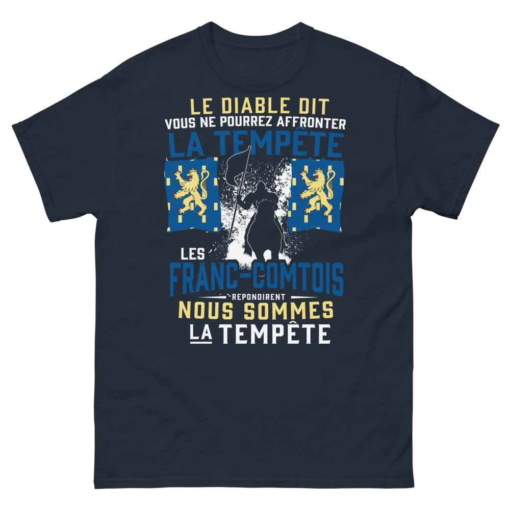 T-shirt Franc-Comtois marine - Réponse à la tempête