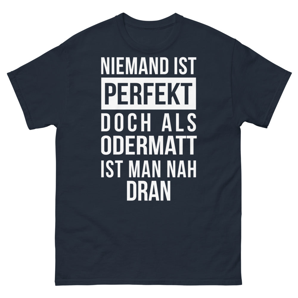 T-shirt Odermatt marine - Niemand ist perfekt