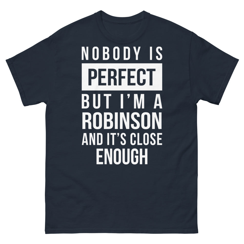 T-shirt Robinson marine - Nobody is Perfect but I'm a Robinson