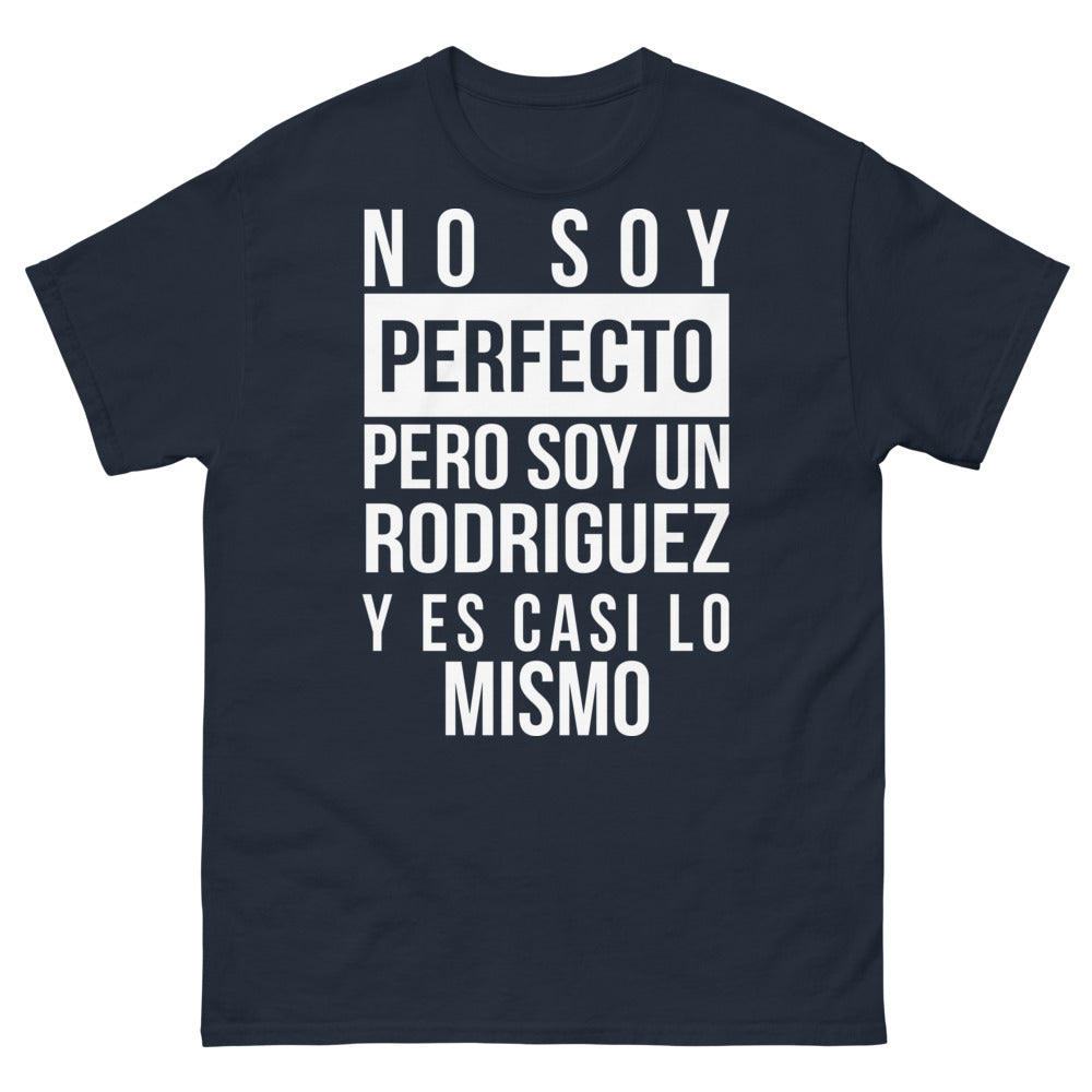 T-shirt Rodríguez bleu marine - No soy perfecto, pero soy Rodríguez