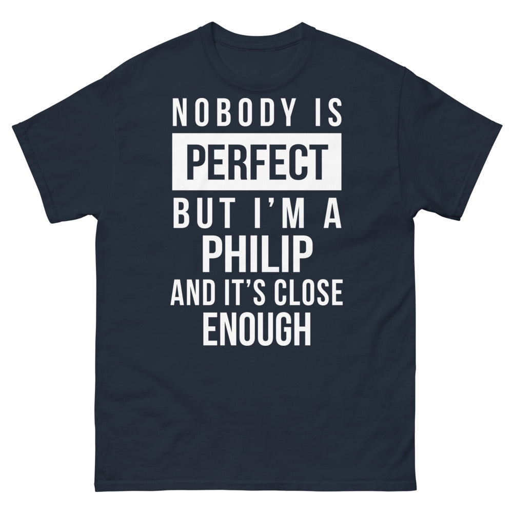 T-shirt Philip marine - Nobody's Perfect