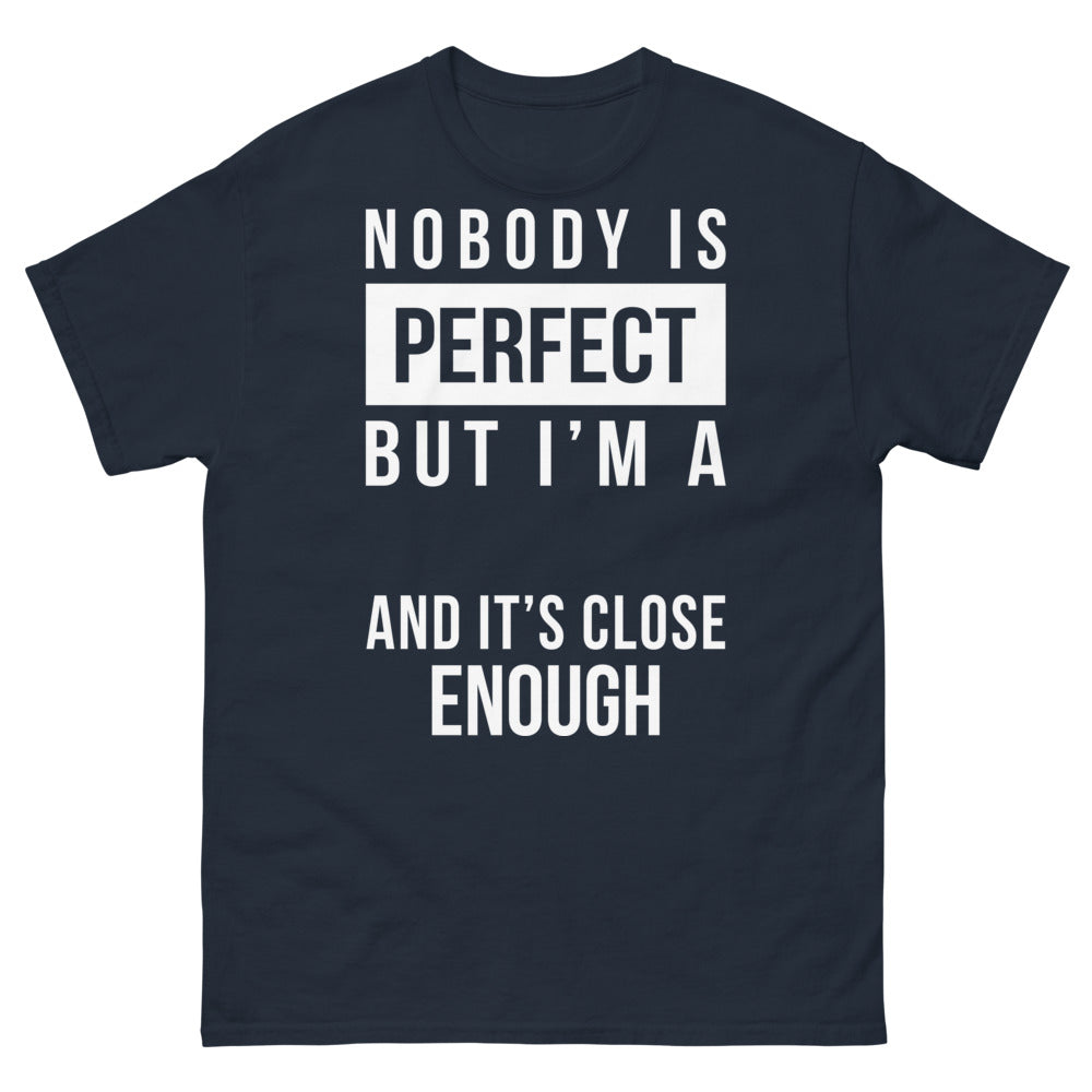 T-shirt perfectionnistes marine - Nobody est presque parfait