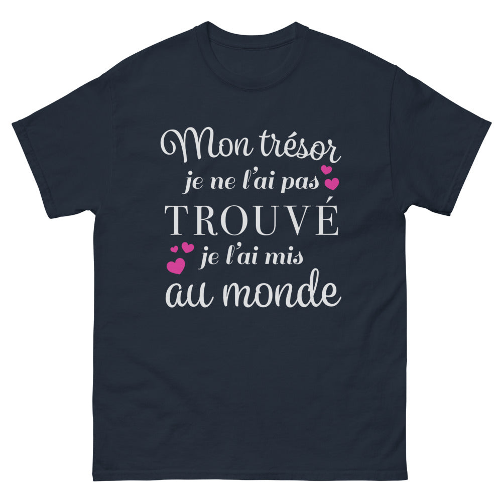 T-shirt Chic maman marine - trésor sous le nez