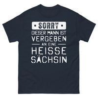 Thumbnail for T-Shirt Sachsen Marine - Verlobt mit einer heißten Sächsin