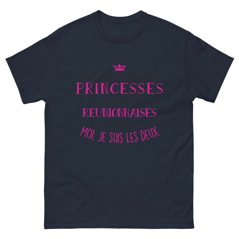 T-shirt Réunionnaises marine - princesses dans l'âme