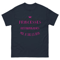Thumbnail for T-shirt Réunionnaises marine - princesses dans l'âme