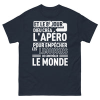 Thumbnail for T-shirt Limousin bleu marine - apéro et contrôle du monde