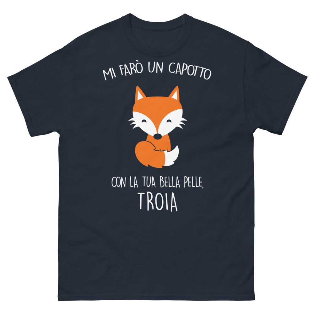 T-shirt Stile Italiano blu marino - Mi Faro capotto ironie