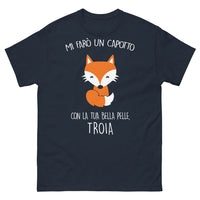 Thumbnail for T-shirt Stile Italiano blu marino - Mi Faro capotto ironie
