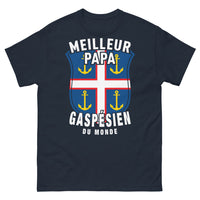 Thumbnail for T-shirt Gaspésie marine - Meilleur papa gaspésien