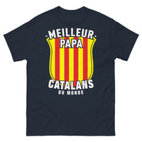 Thumbnail for T-shirt Catalans marine - Meilleur papa catalan du monde
