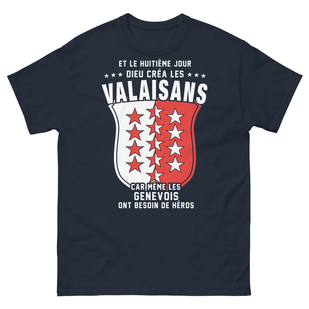 T-shirt Valaisans marine - Et le huitième jour