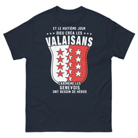 Thumbnail for T-shirt Valaisans marine - Et le huitième jour