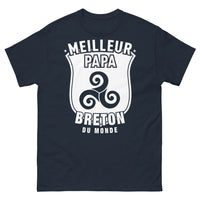 Thumbnail for T-shirt Breton marine - Meilleur Papa Breton du Monde