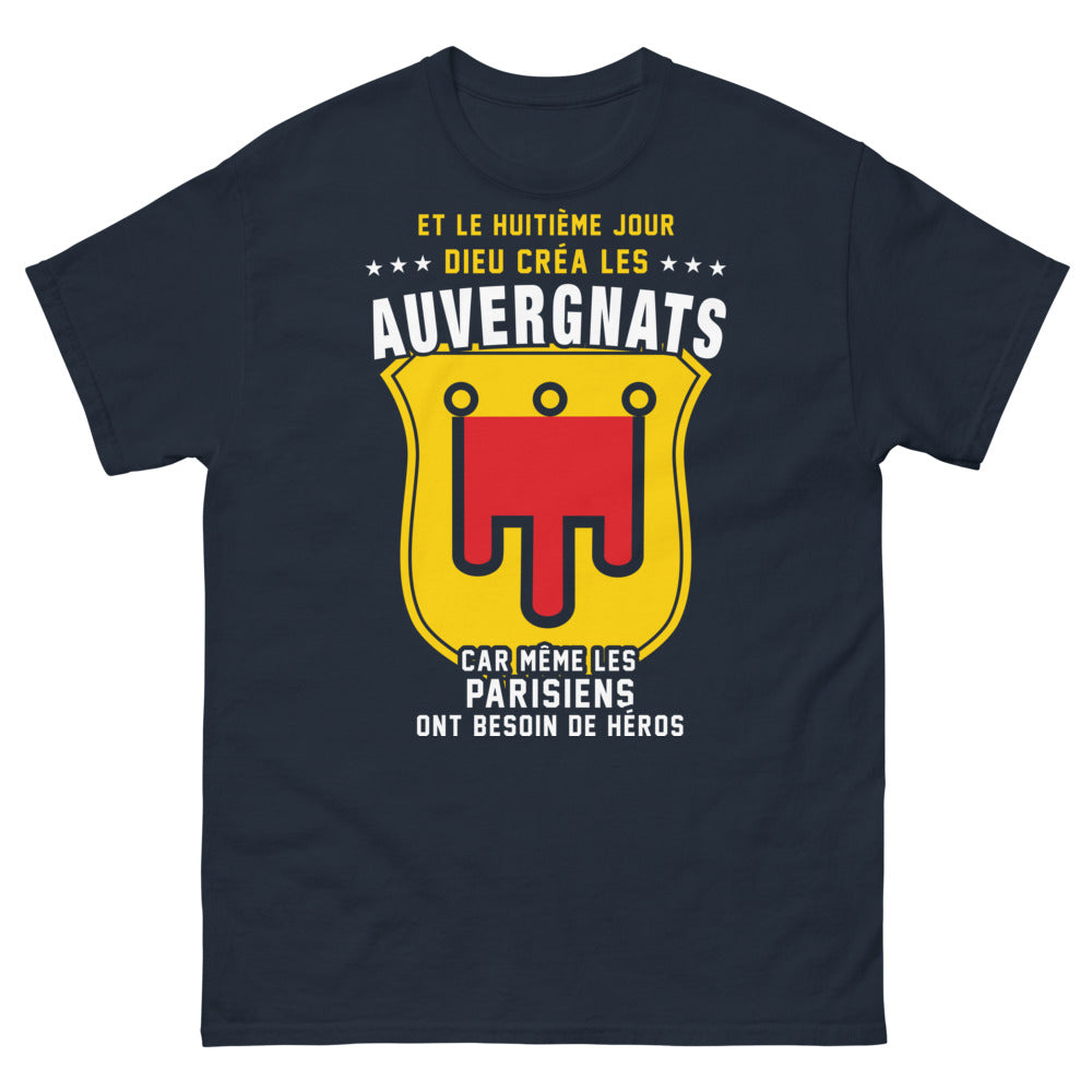 T-shirt Auvergnat marine - Héros du quotidien