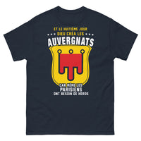 Thumbnail for T-shirt Auvergnat marine - Héros du quotidien