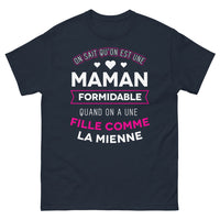 Thumbnail for T-shirt Maman marine - maman fière de sa fille