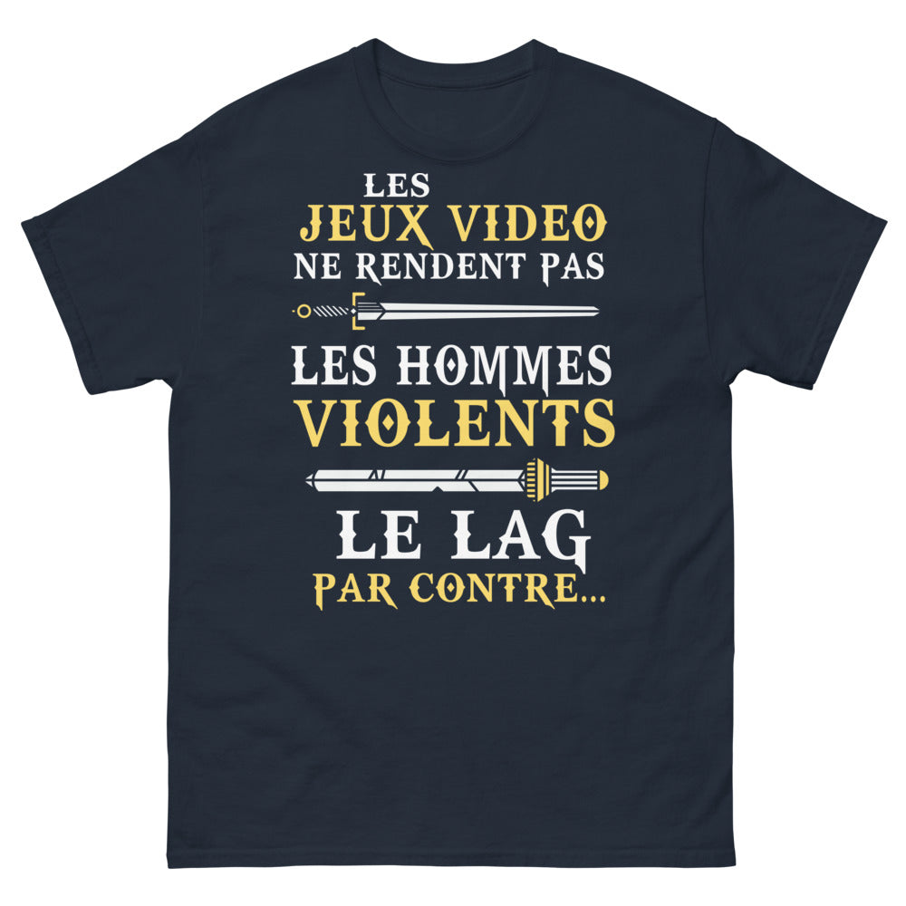 T-shirt gamer lag marine - lag et humour des parties