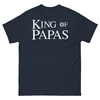 Thumbnail for T-shirt Roi des papas marine - couronne et blagues de papa